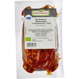 Schweine-Nackensteaks in Paprikamarinade ca. 300 g Packung