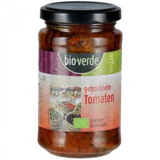 Getrocknete Tomaten mit Basilikum