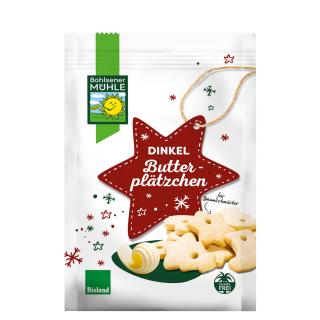 Dinkel Butterplätzchen, 125 gr