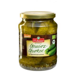 Gewürzgurken, Schweizer 670 gr Glas