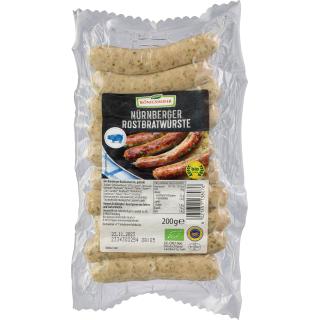Nürnberger Rostbratwürste, 200 g Packung