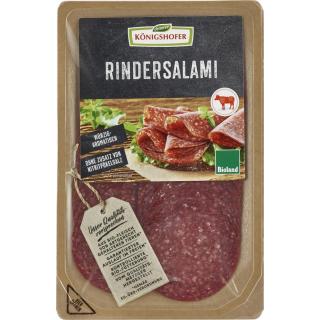 Rindersalami geschnitten, 100%Rind