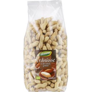 Erdnüsse, 650 g Packung, in der Schale