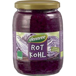Rotkohl, dennree  680 gr Glas (650 gr)
