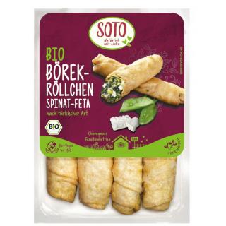Börek-Röllchen Spinat-Feta  von Soto, 190g Packung