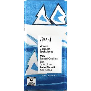 Winterschokolade mit Spekulatius-Stückchen, 100g