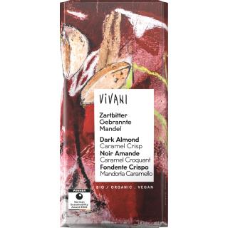 Zartbitter gebrannte Mandel, 80 g