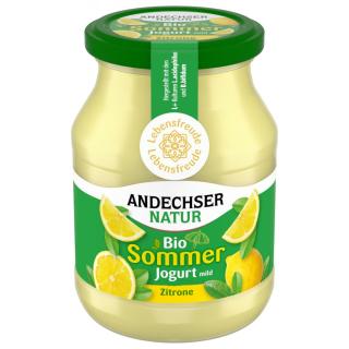 Joghurt Zitrone 3,8%, Andechser Natur, 500 g Glas