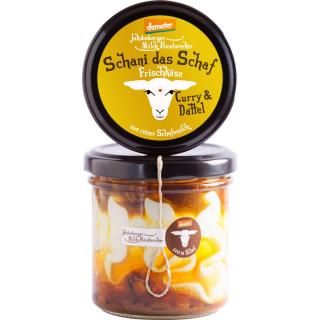 Frischkäse Schani das Schaf, Curry & Dattel