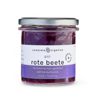 rote beete mit Gojibeeren,fermentiertes Gemüse im Glas