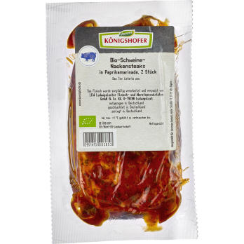 Schweine-Nackensteaks in Paprikamarinade ca. 300 g Packung