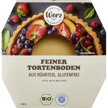 Feiner Tortenboden, aus Rührteig, 300 g, Glutenfrei