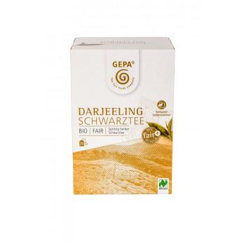 Schwarztee Darjeeling Gepa , 2 gr, 20 Btl Packung