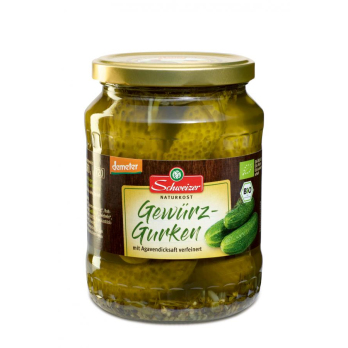 Gewürzgurken, Schweizer 670 gr Glas