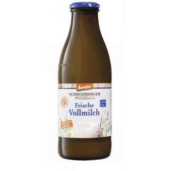 Vollmilch, Schrozberg, 3,8 %, 1 l Flasche