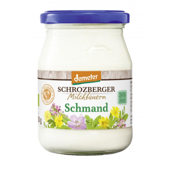 Schmand, 250 gr Glas, Schrozberger Milchbauern