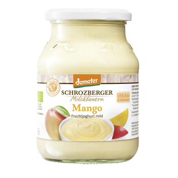 Joghurt Mango, 500 gr Glas, Schrozberg