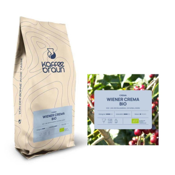 Kaffee Wiener Crema Bio 1 kg Bohne