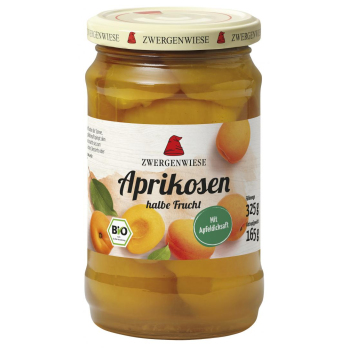 Aprikosen, 325 g Glas, Zwergenwiese