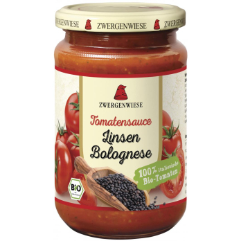 Tomatensauce Linsen Bolognese, Zwergenwiese 340 g
