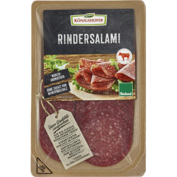 Rindersalami geschnitten, 100%Rind