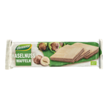 Haselnusswaffeln, dennree 125 gr Packung