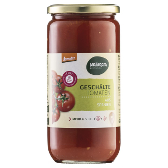 Tomaten geschält im Glas, Naturata