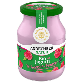 Joghurt Himbeer-Holunder, 500 g Glas