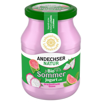 Joghurt Drachenfrucht-, Andechser Natur 500 g Glas