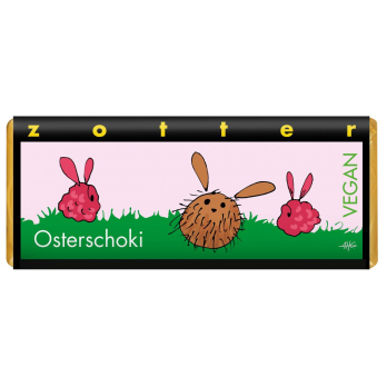 Zotter Osterschoki - Himbeer und Kokos, 70 g