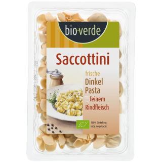 Dinkel Saccotini, gefüllt mit Rindfleisch (250 g Packung)