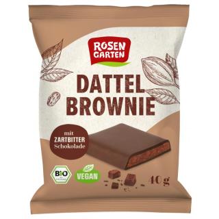 Dattel Brownie Zartbitter, 40 g Rosengarten