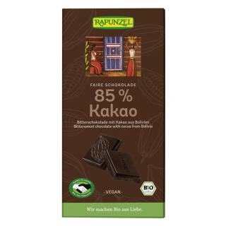 Bitterschokolade 85% HIH, 80 gr Rapunzel