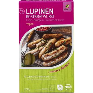 Lupinen-Rostbratwürstchen, 200 g, vegan