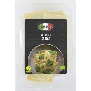 Maultaschen mit Spinatfüllung