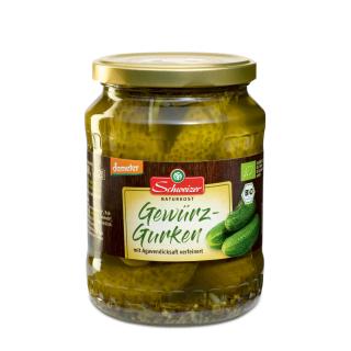Gewürzgurken, Schweizer 670 gr Glas