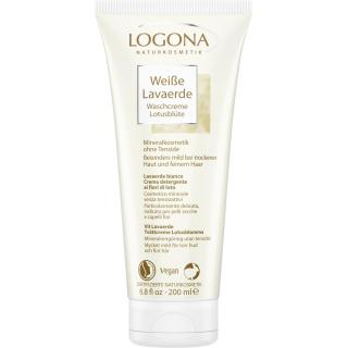 Weiße Lavaerde Waschcreme Lotus
