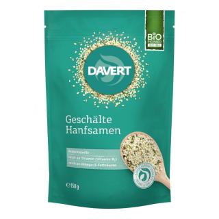 Hanfsamen (Geschält), Davert 150 gr Packung
