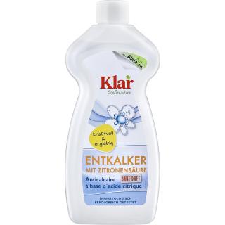 Entkalker mit Zitronensäure von Klar, 500 ml Flasche