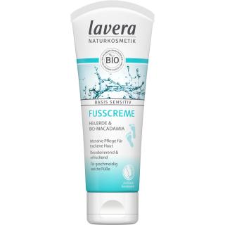 Fusscreme, lavera basis sensitiv 75 ml Tube