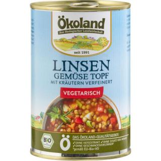 Linsen-Gemüse-Topf -hefefrei-, 400 gr Dose
