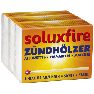 Zündhölzer, 3 x 100 St Packung