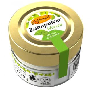 Zahnpulver Minze im Glas, 30 g