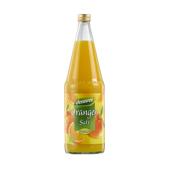 Orangensaft, dennree, 1 l