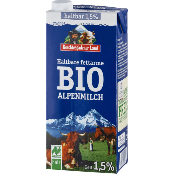 H-Alpenmilch 1,5 % Fett, 1 l Tetrapack