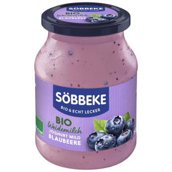 Joghurt Blaubeere,Söbbeke  500 g Glas
