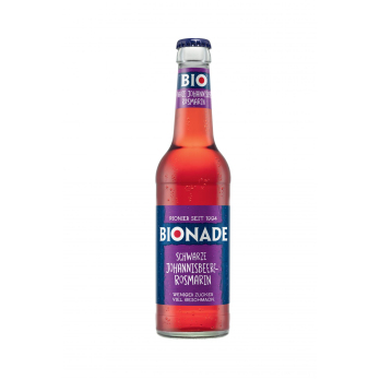 Bionade Schwarze Johannisbeere Rosmarin, (12 x 0,33 l)