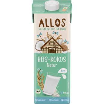 Reis-Kokos Drink naturell, 1 l, Allos