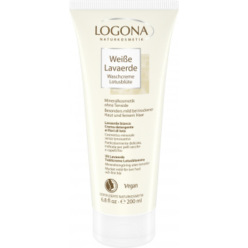 Weiße Lavaerde Waschcreme Lotus