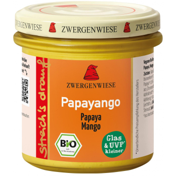 Papayango, 135 g Glas, Zwergenwiese streichs drauf